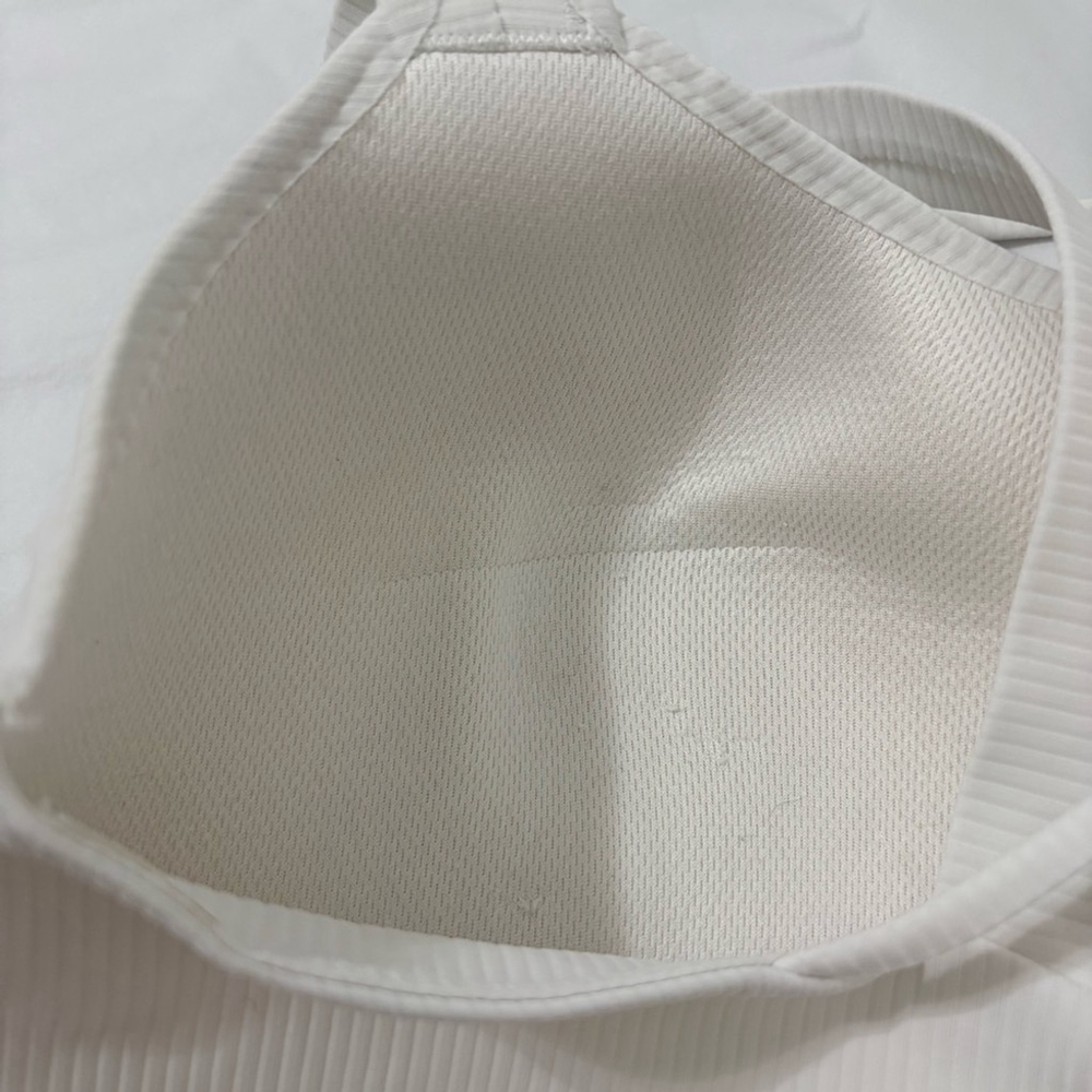 Lululemon | Like a Cloud Longline Ribbed Bra D/DD Cup | Sz 10 | White | EUC - Picture 5 of 5